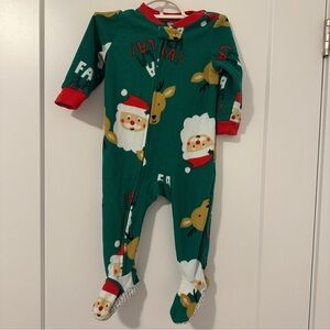 Carter’s Fleece Christmas Footie Pyjamas Size 12 Months Baby